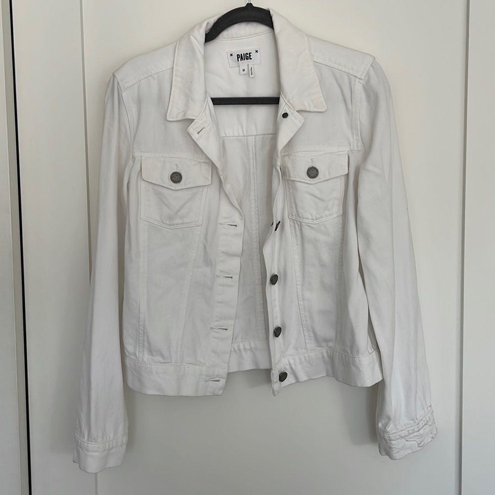 Paige Denim White Jean Jacket